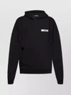 Jacquemus Men Le Hoodie Gros Grain Sweatshirt In Black