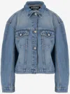 Jacquemus Classic Cotton Denim Jacket With Tailored Hem And Chest Pockets In Blue