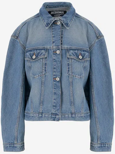 JACQUEMUS COTTON JEANS JACKET