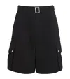 JACQUEMUS COTTON-LINEN CARGO SHORTS