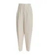 Jacquemus Fernando Cotton-linen Trousers In Neutral