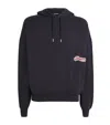 Jacquemus Cotton Sweatshirt With Embroidered Varsity Patch In Blue