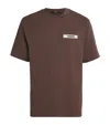 Jacquemus Gros Grain Cotton Crew-neck T-shirt In Brown