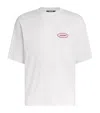 Jacquemus Mens Station Patch White Stazione Brand-patch Cotton-jersey T-shirt In White