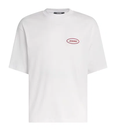 JACQUEMUS COTTON LOGO PATCH T-SHIRT