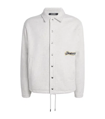 JACQUEMUS COTTON LOGO VARSITY JACKET