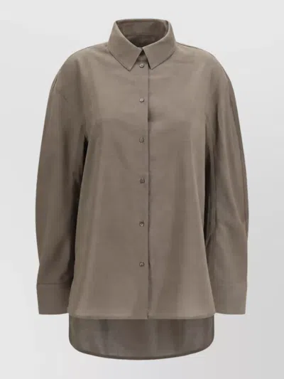 Jacquemus Cotton Long-sleeve Shirt In Gray