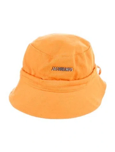 Pre-owned Jacquemus Cotton Orange Bucket Hat W/tags