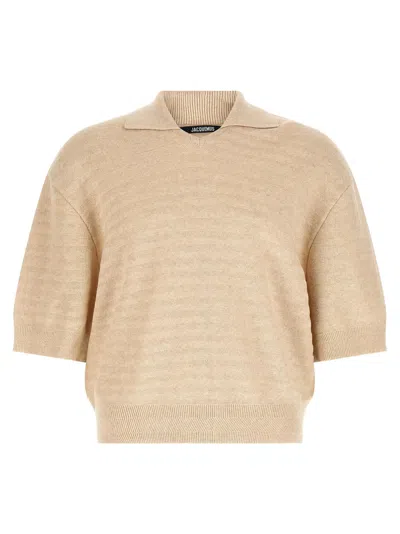 Jacquemus Cotton Polo Men's Shirt In Neutral