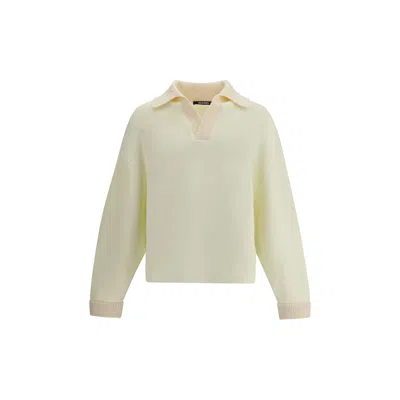 JACQUEMUS COTTON POLO SWEATSHIRT