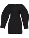 Jacquemus Shirt Dress Featuring Adjustable Belt In Black  
