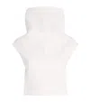 Jacquemus Le Haut Pasante High-neck Cotton Top In White