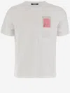 Jacquemus Classic Crew Neck T-shirt With Transparent Chest Pocket In White