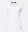Jacquemus Womens White Tore Cinched Cotton-poplin Shirt In White