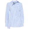 Jacquemus Tailored Striped Shirt With Design And Signature Detailing