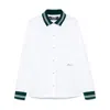 Jacquemus La Chemise Baseball White Shirt With Embroidered Logo On The Front In Cotton Man