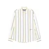 Jacquemus Simon Shirt Buttoned Cuffs Striped Pattern In White