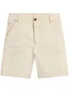 Jacquemus Cotton Shorts In Neutrals