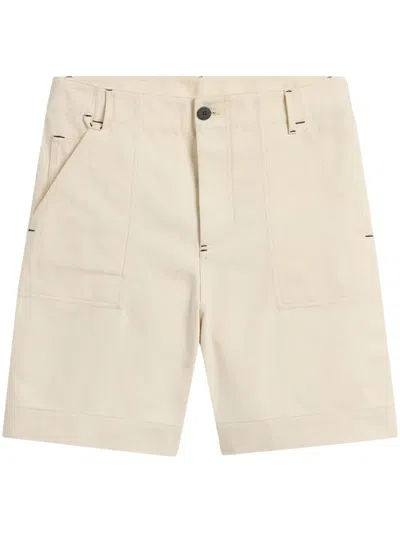Jacquemus Cotton Shorts In Neutrals