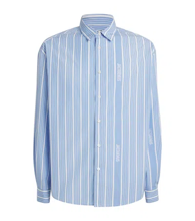 JACQUEMUS COTTON STRIPED SHIRT