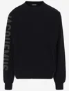 Jacquemus Top Le Sweatshirt Typo With Print In Black