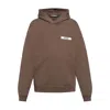 Jacquemus Gros Grain Hooded Sweatshirt In Brown