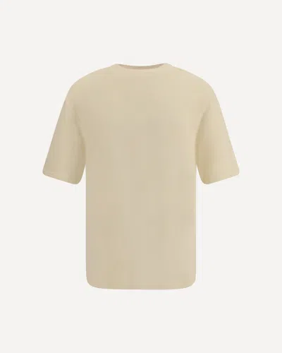 Jacquemus Men Cotton T-shirt In Neutral