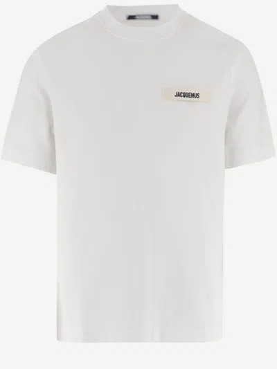 JACQUEMUS COTTON T-SHIRT WITH LOGO