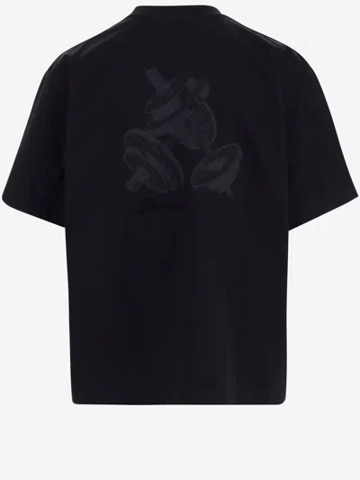 Jacquemus Cotton T-shirt With Logo In Athletic Club Navy