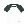 Jacquemus Cotton Blend T-shirt With Contrasting Raglan Sleeves