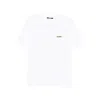 Jacquemus 'le T-shirt Gros Grain' White T-shirt With Logo Patch On The Front In White