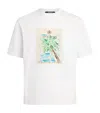 Jacquemus 'le T-shirt Marino' White Crewneck T-shirt With Maxi Print On The Front In White