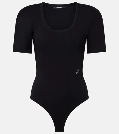 Jacquemus Cotton Top In Black