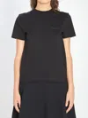 Jacquemus Womens Black Le T-shirt Grosgrain-logo Cotton-jersey T-shirt In Black