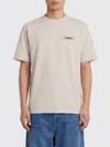 Jacquemus T-shirt Men Color Beige In Nude
