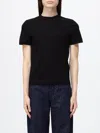 Jacquemus Cotton T-shirts With Mini Logo In Black