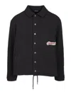 Jacquemus Cotton Twill Shirt Jacket In Black