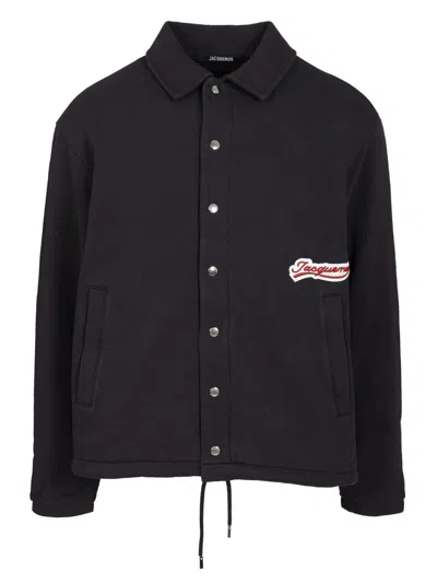 Jacquemus Cotton Twill Shirt Jacket Jackets Blue