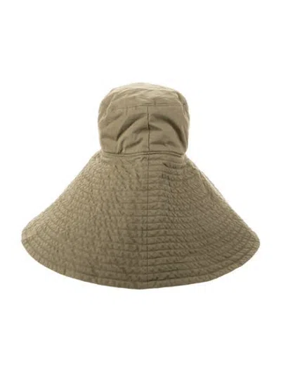 Pre-owned Jacquemus Cotton-blend Beach Hat In Green