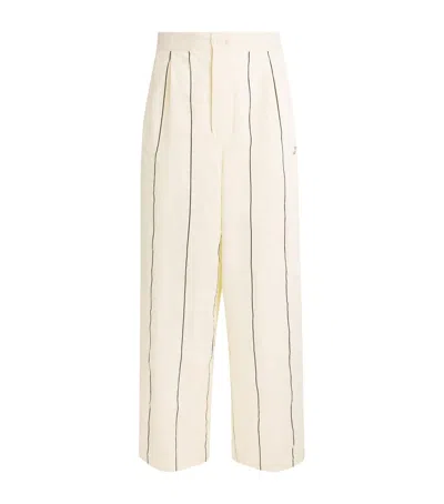 Jacquemus Cotton-silk Pyjama Trousers In Neutral