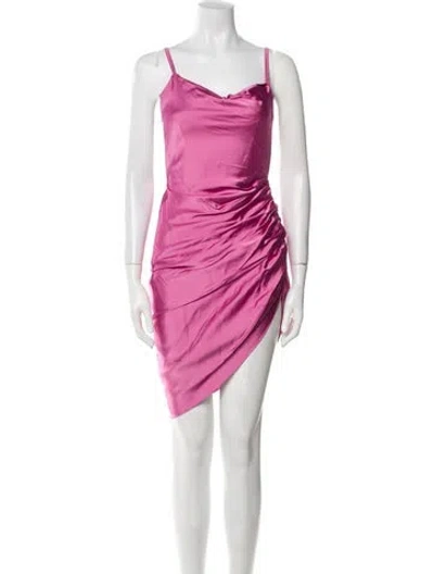 Pre-owned Jacquemus Cowl Neck Midi Length Dress In Pink