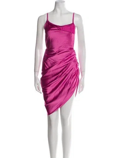 Pre-owned Jacquemus Cowl Neck Midi Length Dress W/ Tags In Pink