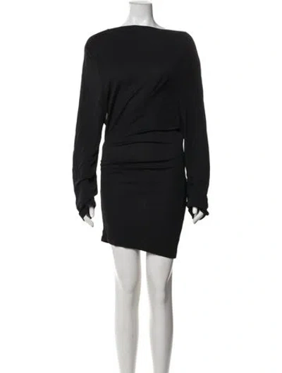 Pre-owned Jacquemus Cowl Neck Mini Dress In Blue