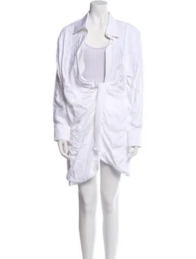 Pre-owned Jacquemus Cowl Neck Mini Dress In Neutral