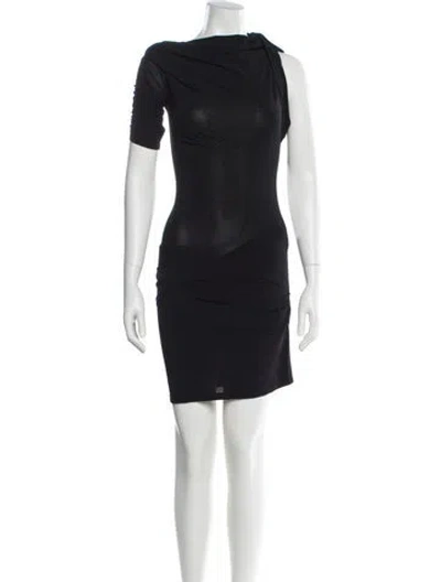 Pre-owned Jacquemus Cowl Neck Mini Dress W/ Tags In Black