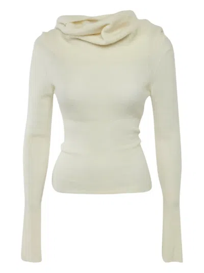 Pre-owned Jacquemus Cowl-neck Sweater In Neutral