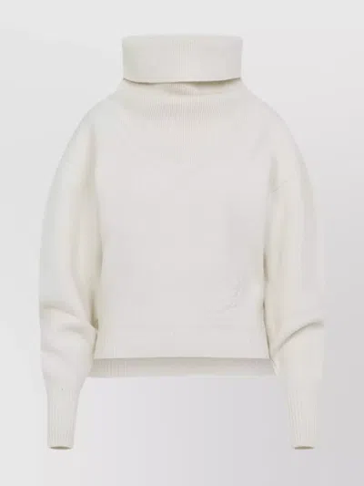 JACQUEMUS COZY KNITWEAR WITH HIGH NECK AND DROPPED SHOULDERS