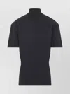 Jacquemus Castagna Knitted Short-sleeved Sweater In Blue