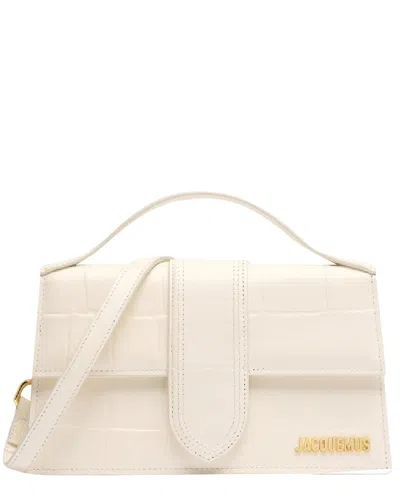 Pre-owned Jacquemus Cream Leather Le Grand Bambino Bag, Never Carried (authentic Pre-loved)