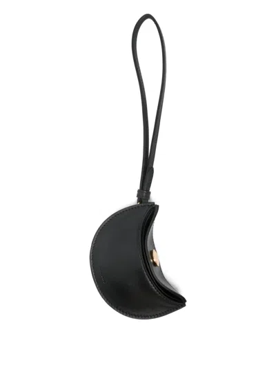 Jacquemus Crescent Leather Bag In Black